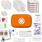 First Aid Kit Emergency Kit Camping Essentials Car-Home Orange First-Aid Bag - 277 Piece Emergency Supplies Hiking First Aid Kit for Backpack Survival Kits for Disaster Preparedness YIDERBO
