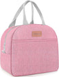 Lunch Bag for Women & Men Adult Insulated Lunch Box, Small Leakproof Cooler Food Lunch Containers Reusable High Capacity Lunch Tote Bags for Work, Travel, Outdoor (Pink)