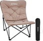 KingCamp Butterfly Chair, Oversized Thick Padded Comfy Camping Chairs Portable Folding Chair 400lbs Heavy Duty Seat with High Backrest & Carry Bag for Outdoor Indoor Patio Lawn Home Living Bed Room