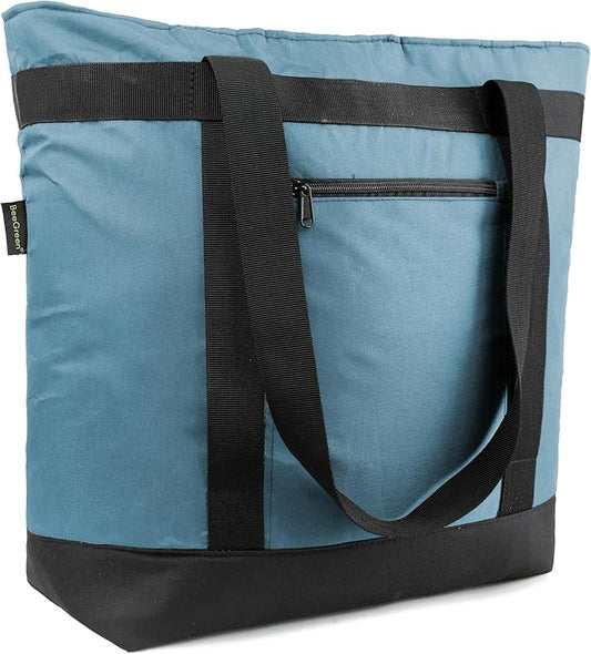 BeeGreen Insulated Cooler Bag Leakproof Freezer Shopping Tote for Groceries Thermal Food Delivery Bag