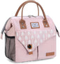 Lekesky Pink Lunch Bag for Women Insulated Lunch Box Leakproof Lunchbox for Adult Work