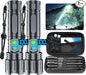 Flashlights 20000 High Lumens Rechargeable - 20H Runtime 1500 Meters Long Beam Super Bright LED Flash Light with Power Display & IPX5 Waterproof for Camping, 5 Modes, Zoomable Handheld Flashlight,2pcs