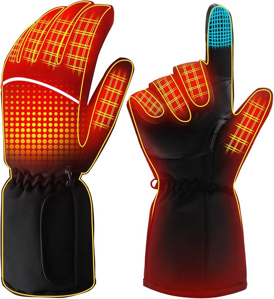 Magnolia Heated Gloves for Men Women, Electric Battery Heating Gloves for Hunting Camping Motorcycle Driving Skiing Working Gardening