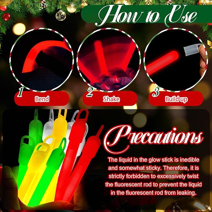 Lewtemi 100 Pack 4'' Halloween Glow Sticks Bulk Light Sticks with Lanyard Individually Wrapped Tactical Military Emergency Glow Stick Party Favors for Halloween, Camping, Hiking, Party