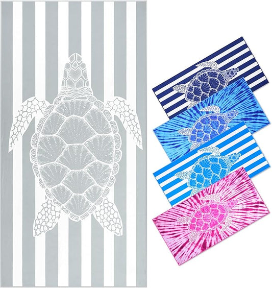 Genovega Microfiber Oversized Beach Towel Lightweight Thin Sandproof Compact Towels Women