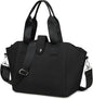 CAMTOP Lunch Box for Women Insulated Lunch Bag Lunchbox Cooler Thermal Leakproof Quilted Reusable Lunch Tote Bag for Work School Travel Picnic (Z-Black)