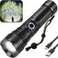 Rechargeable LED Flashlights, 990000 High Lumens Super Bright Flashlights with 5 Modes & 12H Long Runtime, Powerful IPX6 Waterproof Flashlight, Brightest Handheld Flash Light for Home Camping