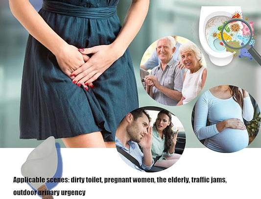 Female Urination Device,Reusable Urinal for Car Travel Women Pee Funnel Allows Women to Pee Standing Up,Women's Urinal for Travel and Outdoor Camping