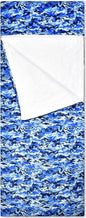 iscream 73" x 25" Faux Sherpa-Lined Plush Fleece Zippered Sleeping Bag - Fun & Games Collection