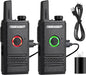 TIDRADIO TD-M6 Radios Walkie Talkies for Adults Two Way Radios Long Range, 22 Channels,Dual PTT for Manufacturing Restaurant Business Commercial Hunting Hiking 2 Pack