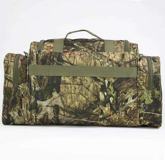 Duffel Bag – Heavy Duty Tactical Gym Bag for Men, Splashwater-Proof Weekender Travel Bag for Basketball, Football, Soccer, Hiking, and Hunting (Forest Tree Camo)