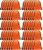GoodtoU Nylon Drawstring Gym Bag - Cinch Sack Backpack for Sport, Traveling and Teams (60Pcs, Orange)