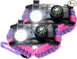 Survival Paracord Bracelet - Tactical Emergency Gear Kit with SOS LED Light, 550 Grade, Adjustable, Multitools, Fire Starter, Compass, and Whistle - Set of 2