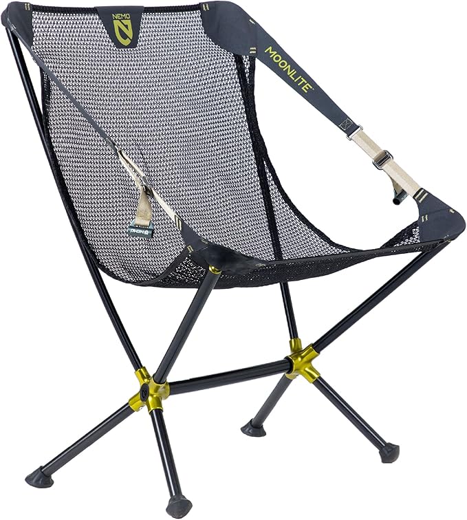 NEMO Equipment Moonlite Reclining Camp Chair - One Size - Black Pearl
