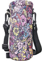 Water Bottle Sling Case Bag Carrier Holder - 500ML 750ML 1000ML Neoprene Water Bottle Sleeve Cooler Cover Pouch with Adjustable Shoulder Strap for Men Women Travel Camping Walking Hiking Running