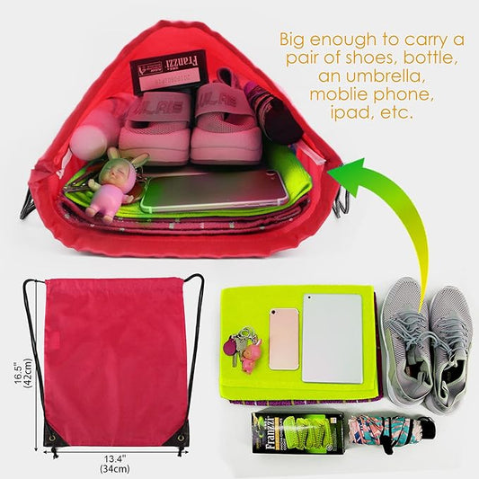 BeeGreen Drawstring Backpack Bags 20,30,50 Packs Reflective String Bags for Gym Sport Trip Cinch Sack DIY for Women Men