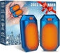 2 Pack Hand Warmers Rechargeable, Electric Hand Warmer Reusable, USB Handwarmers,Outdoor/Indoor/Golf/Camping/Hunting/Pain Relief/Watch Football/Baseball/Warm Gifts for Men Women Kid Birthday Christmas