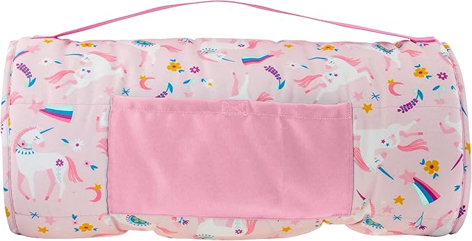 Stephen Joseph, Toddler All Over Print Nap Mat with Soft Blanket and Removable Pillow for Boys & Girls, Kids Sleeping Bag for Elementary, Daycare, Preschool with Carry Handle