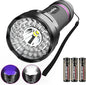 EverBrite LED Flashlight, Multifunctional Flashlight with UV and White Light, 395nm Black Light, 300 Lumens High Powered Flashlight for Camping, Emergencies, Pet Urine Stains, AA Batteries Included