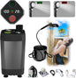 Portable Camping Shower Pump for Traveling: Water Pump with 6000mA Rechargeable Battery & Bucket for Family Camping Trip