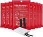 LUXJET Emergency Fire Blanket for Home Kitchen Fiberglass Suppression Fire Blanket, Fire Extinguisher for Camping, Kitchen, Boat, Car & Office, Amusement Building