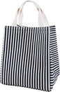 Lunch Bag Insulated Lunch Box for Women Men,Reusable Adult Lunch Tote Bags for Work or Travel (Striped Blue)