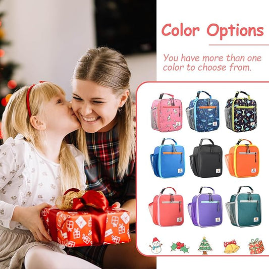 Lunch Box Kids,Premium Insulated Lunch Bag for Girls Boys,Soft Bag Mini Cooler Back to School Thermal Reusable Lunch Bag for Work School Picnic (Pink)