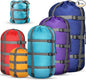 5 Pack Compression Stuff Sack 5 Assorted Size Sleeping Bag Stuff Sack Ultralight Sleeping Bag Cover Space Saving Gear for Travel Outdoor Camping Hiking Backpacking