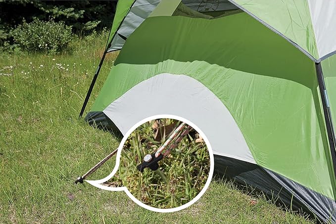 ABCCANOPY Tent Stakes 8" Camping Tent Stakes, 10pc-Pack (Black)