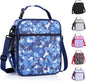 Kids Insulated Lunch Box Bag, Thermal Picnic Cool Bags with Adjustable Strap for Adults Children Women Men Boys Girls School Work (CAM-Blue)
