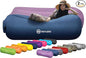 Nevlers 2 Pack Inflatable Loungers Air Sofa Couch | Perfect for Beach Chair Camping Chairs or Portable Hammock |Travel Bag Pouch, Pegs & 3 Pockets| Movie Seating & Camping Accessories Blow Up Lounger