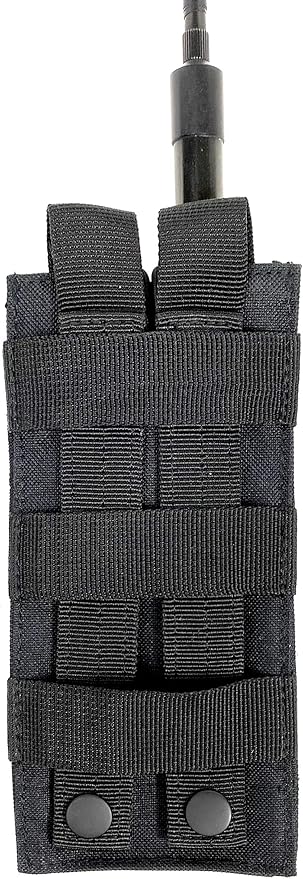 X-FIRE® Tall Washable Nylon MOLLE Pouch or Duty Belt Portable Radio Holder
