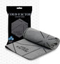 COLD FACTOR Cooling Neck Towel-Chill Pad Lasts 5 Hours Premium PVA Cooling Towel for Neck and Face-UPF 50+(Gray)