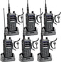 BAOFENG UV-17R Two Way Radio, Dual Band 144-148/420-450Mhz Handheld Ham Radio with 999 Channels Manual DTMF VOX 1800mAh Li-ion Battery, 6 Pack