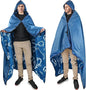 Catalonia Waterproof Blanket for Outdoor, Hooded Blanket Poncho, Windproof, Warm for Stadium,Sporting Events, Camping