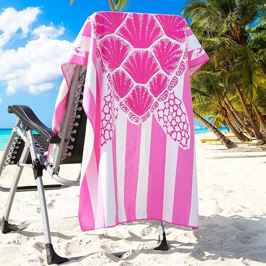 Genovega Microfiber Oversized Beach Towel Lightweight Thin Sandproof Compact Towels Women