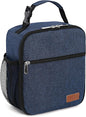 Femuar Lunch Box for Men Women Adults Small Lunch Bag for Office Work Picnic - Reusable Portable Lunchbox, Blue