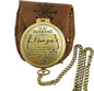 Brass Compass Unique Print To My Husband Compass With Leather Case Antique Brass Compass With Chain A Great Gift Item For Your Loved Ones Hikers And Traveler By