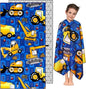 Microfiber Beach Towel – Excavator Quick Dry Lightweight Sand Free Oversized Towel Accessories Travel Must Have Swim Pool Yoga Camping Gear Summer Cruise Ship Essentials Cloud Compact Gift 63" 32"