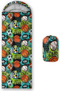 AILONEN Cartoon Fox Camping Sleeping Bag for Boys Girls Adults,Lightweight & Waterproof,3 Season Warm & Cold Weather,Portable,Kawaii Fox Printed Sleeping Bag,Traveling,Camping,Hiking
