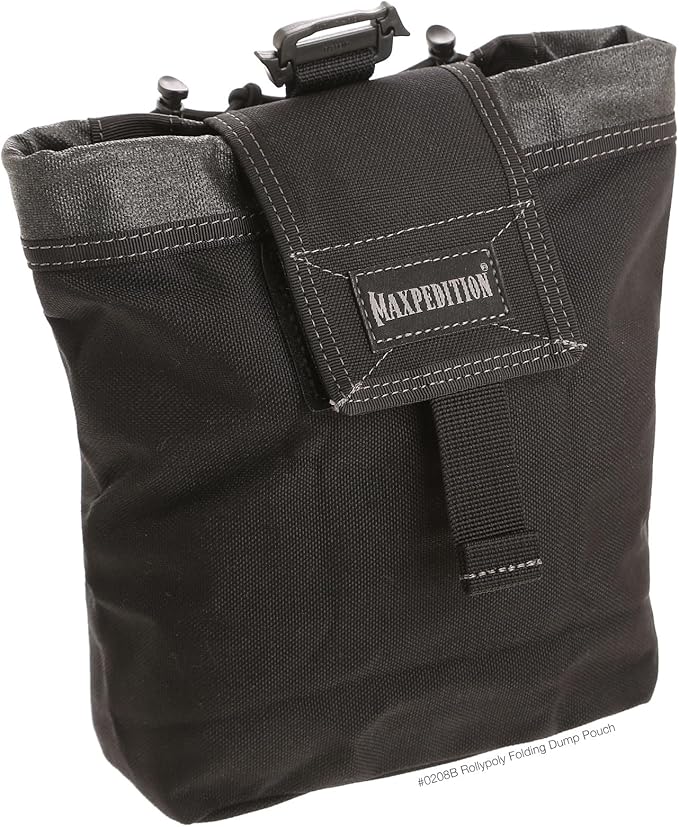 Maxpedition Rollypoly Folding Dump Pouch (Black) 9.4 inch