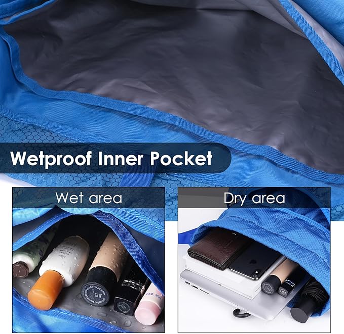 Sukeen Drawstring Backpack Swim Bag Lightweight String Backpack for Beach Pickleball Swimming Pool Gym Workout Gear Sport