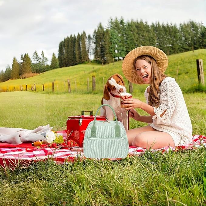 CAMTOP Lunch Box for Women Men Insulated Lunch Bag Lunch Tote Bag Leakproof Thermal Cooler Large Capacity for Travel Work School Picnic