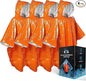 ELK Emergency Poncho 4-Pack - Heat Retention, Mylar Reversible Thermal Raincoat Blanket, Reflective for Increased Visibility - Outdoor Camping Survival Gear