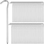 RIY 7" Camping Tent Stakes Aluminum Lightweight Camping Canopy Stakes Pegs