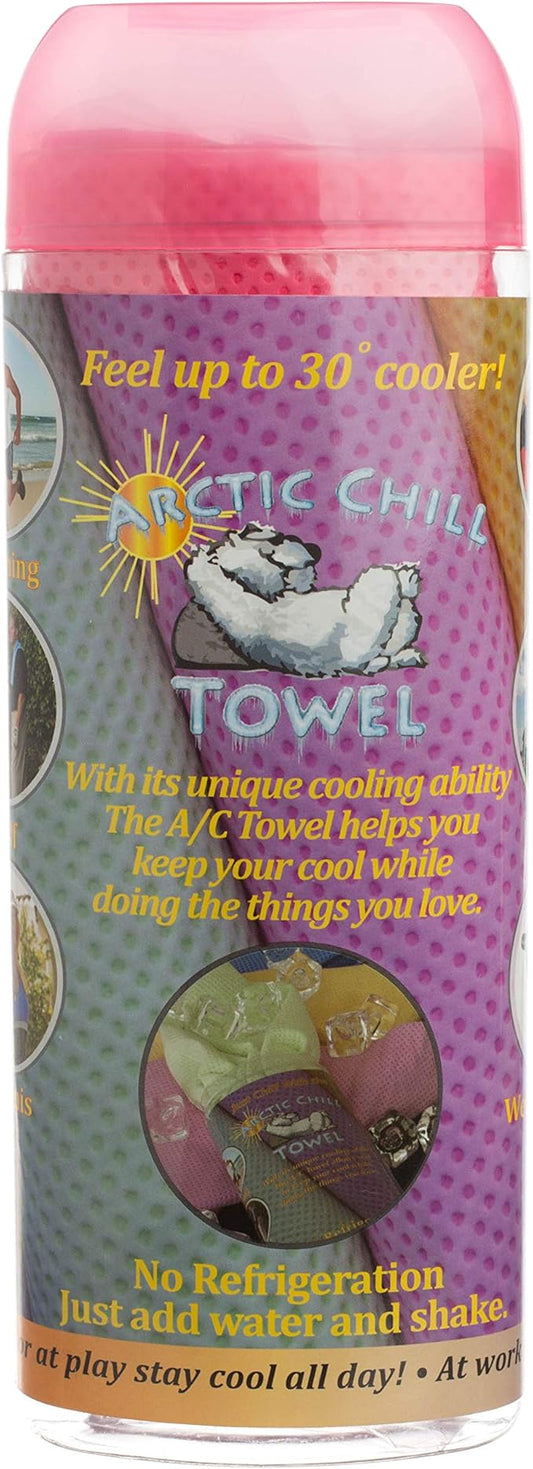 Arctic Chill Pink Cooling Towel