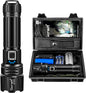 Goreit Flashlight High Lumens Rechargeable, 950000 Lumen Led Flashlights XHP70.2 USB Super Bright Flash Light Battery Powered, Powerful Handheld Flashlights for Emergencies Camping, IP67 Waterproof
