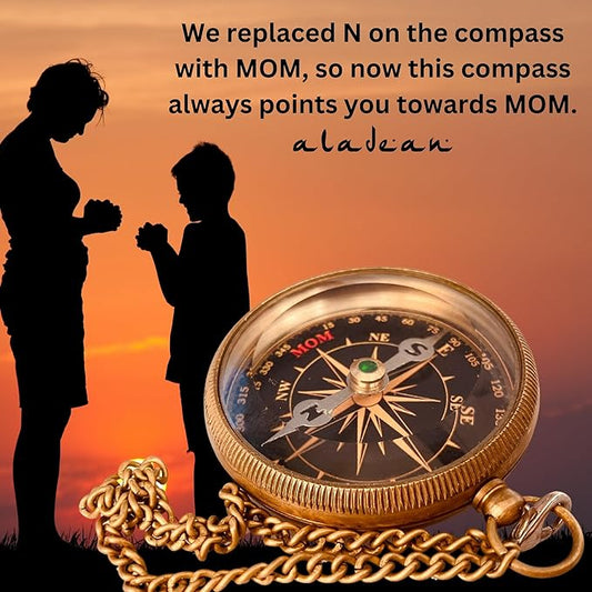 Inspiration Gift for Men Women Engraved Compass - Go Confidently - Thoreau Quote, You're Awesome Employee, Coworker Meaningful Gift for him her