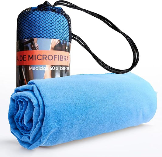 Microfiber Towel Terry. (Blue)