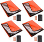 RedSwing 4 Pack Emergency Blankets, Waterproof Survival Thermal Tarp, Multipurpose Reflective Insulated All Weather Blankets for Camping Hiking, Orange
